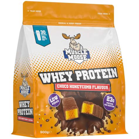 Muscle Moose Whey Protein Choco Honeycomb Protein Powder B M