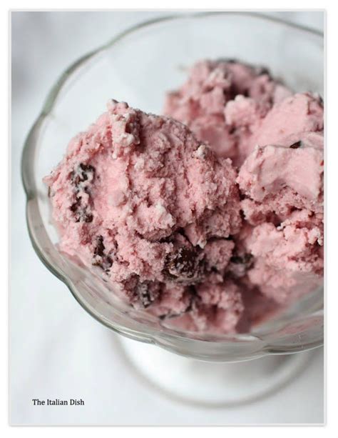 The Italian Dish Posts Cherry Chocolate Chunk Ice Cream With