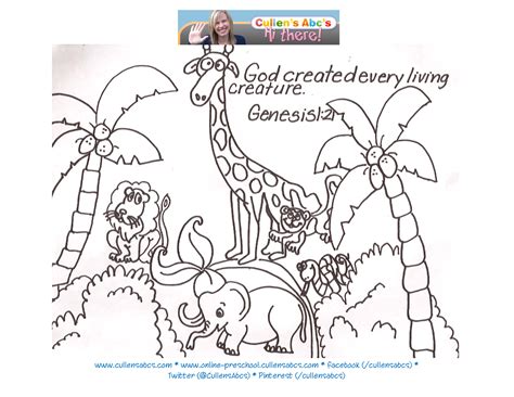 Coloring Pages On The Story Of Creation - Coloring Home