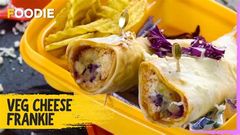 Veg Cheese Frankie How To Make Veg Frankie Veg Cheese Roti Roll