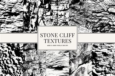 stone cliff textures graphic  creativetacos creative fabrica