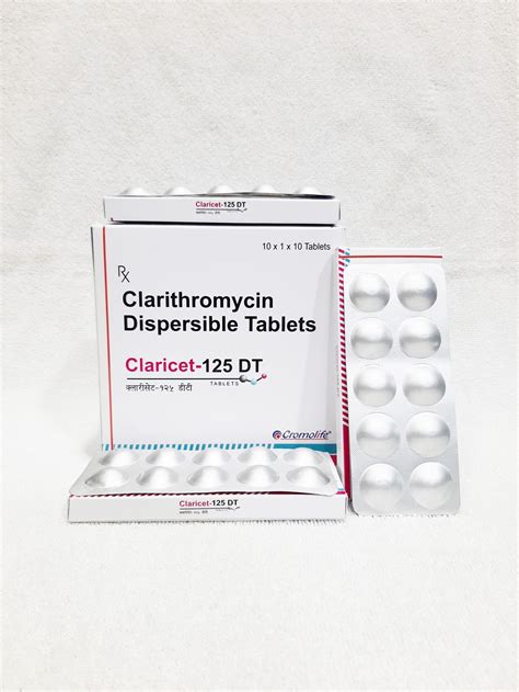 Claricet Tab Clarithromycin Mg Dispersible Tablet Orion Life