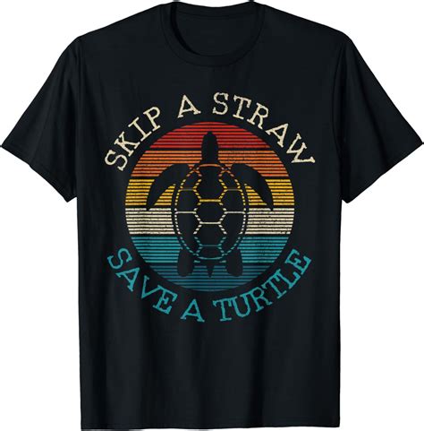 Skip A Straw Save A Turtle Vintage Ocean Sea Turtle T Shirt Walmart