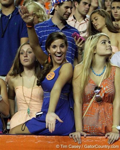 We Have Some Of The Loudest And Prettiest Fans Go Gators Uf Football Gators Football