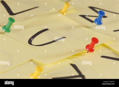 message cork board with alphabet letters Stock Photo - Alamy