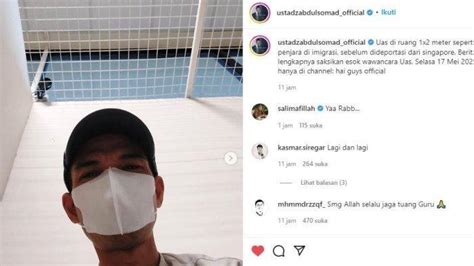 Viral Ustad Abdul Somad Dideportasi Dari Singapura Video Di Dalam Sel