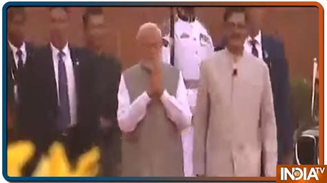 Pm Modi Oath Taking Ceremony Narendra Modi Arrives At Rashtrapati