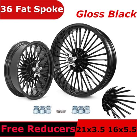 21x35 16x55 Fat Spoke Motorcycle Wheels Rims Set For Harley Davidson