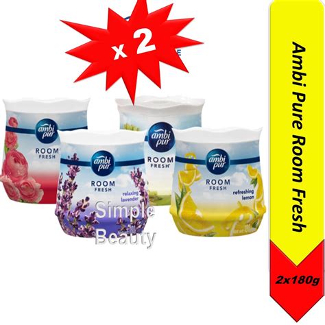 Ambi Pur Air Freshener Room Fresh Scented Gel 180g Ambipur Fragrance