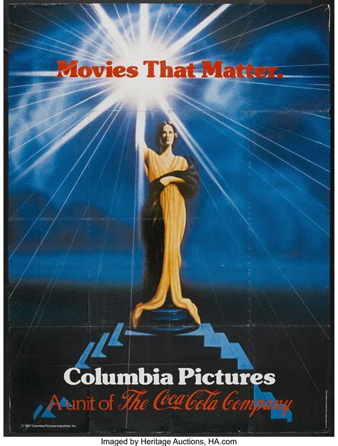 Columbia Pictures Promotional Poster Columbia 1987 Poster Lot