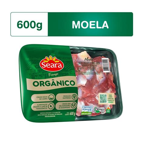 Moela bandeja Seara Orgânico 600g Super José