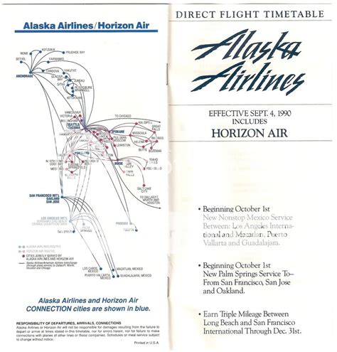 Alaska Airlines Route Map | Examples and Forms