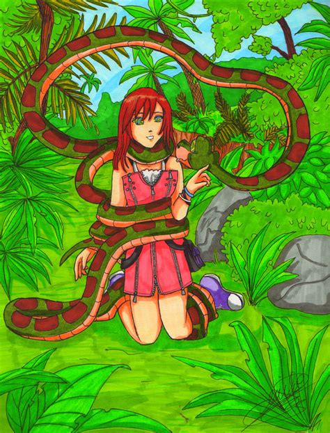 Comission Kaa Meet Kairi By Sailormiha On Deviantart