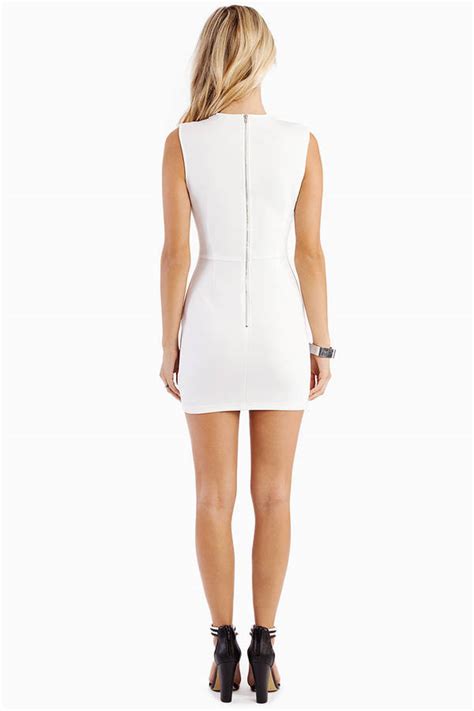 Venus Bodycon Dress In Ivory Tobi Us