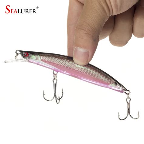 Sealurer Pcs Floating Minnow Fishing Lure Laser Hard Artificial Carp