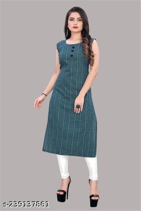 Mahi Creation New Women's Cotton A-Line Kurti