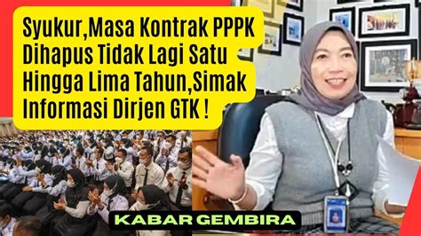 Masa Kontrak PPPK Dihapus Tidak Lagi Satu Hingga Lima Tahun Simak