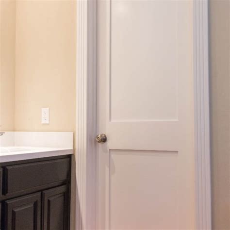 White Interior 2 Panel Shaker Door - Iowa Remodels