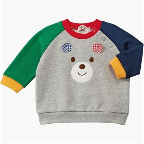 MIKI HOUSE Hot Biscuits Sweatshirt Grey MIKI HOUSE Authorized Online