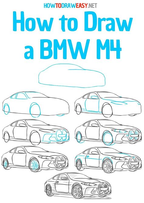 How To Draw A Bmw M4 Coupe