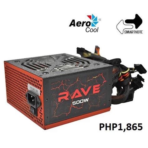 AEROCOOL RAVE 500 500W 80 POWER SUPPLY PSU Shopee Philippines