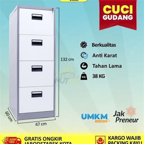 Jual Filling Cabinet Kabinet Besi 4 Laci 4 Susun Fc 4l Limited Edition