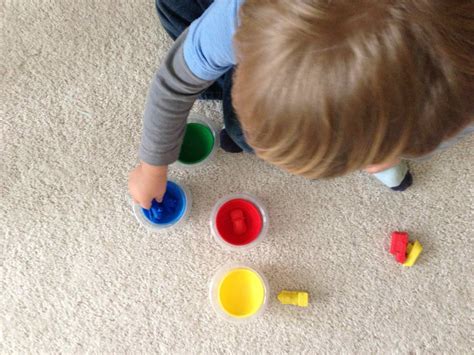 playing house color sorting  toddlers