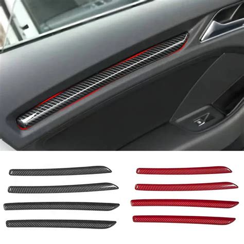 Pcs Car Center Console Dashboard Trim Door Decoration Cover Stickers