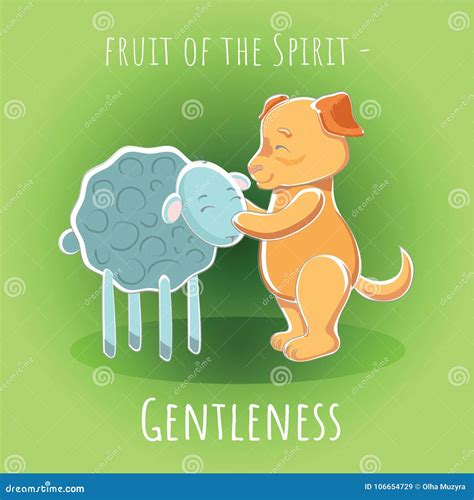 Fruit Of The Spirit Gentleness Meekness Stock Illustration