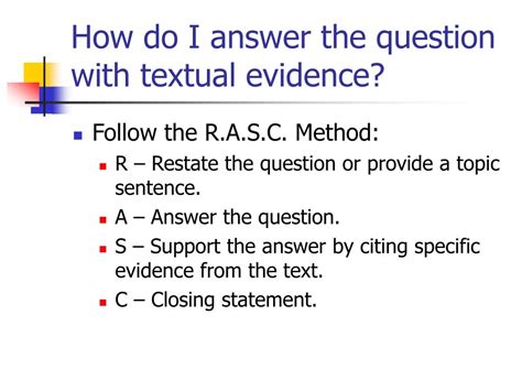 Ppt How To Cite Evidence From Text To Support Your Arguments Powerpoint Presentation Id 6792339