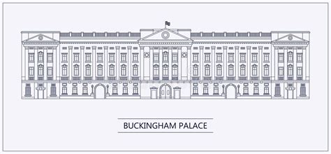 Buckingham Palace Vector Design Stock Vector Illustration Of Kingdom