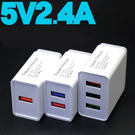 5V 2 4A Universal Usb Wall Plug Charging Adapter With Travel Wall Mount