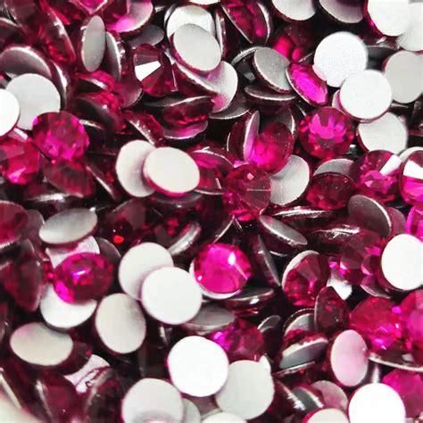 Diamantes De Imitaci N Fucsia Para Decoraci N De U As Cristal De Todos