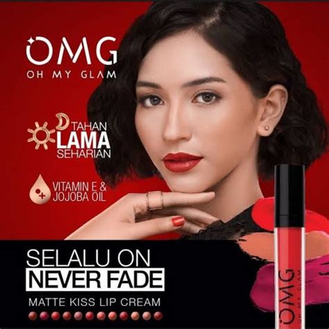 Jual Omg Oh My Glam Matte Kiss Lip Cream Shopee Indonesia