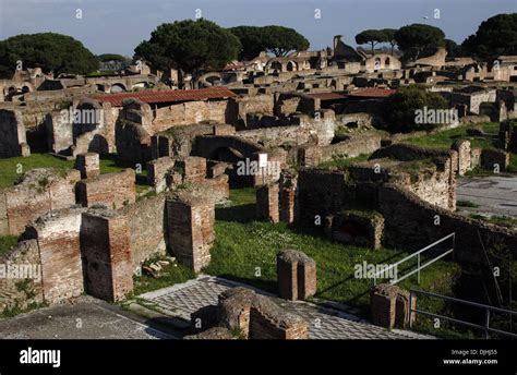 Italy. Ostia Antica. Ruins Stock Photo - Alamy