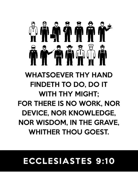 Ecclesiastes 9 10 Poster Picture Metal Print Paint By Abconcepts