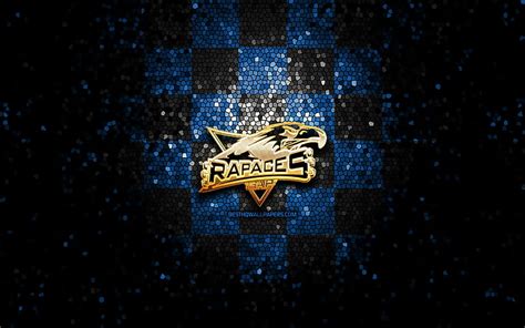 Rapaces De Gap Glitter Logo Ligue Magnus Blue Black Checkered