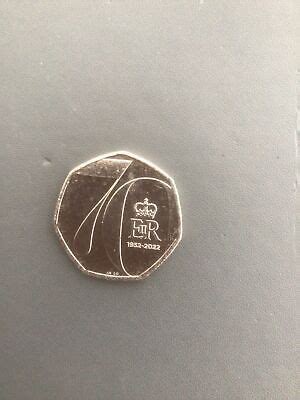 2022 Platinum Jubilee HM Queen 70th 50p Fifty Pence Coin From Sealed