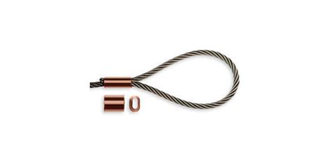 25mm Copper Ferrules For 2mm Wire Rope Termination 100 Pk Only £934