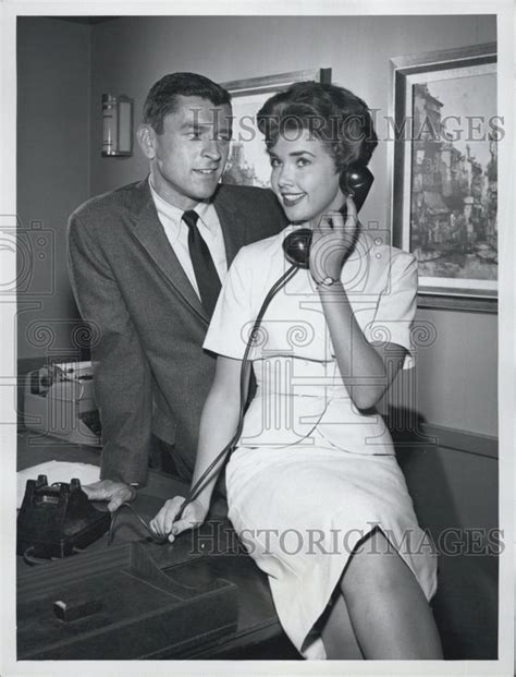 Actress Lee Ann Meriwether And Actor Frank Aletter In Office 1961