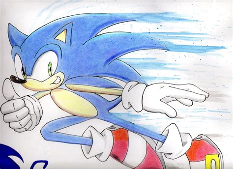 Sonic the Hedgehog - running quickly by KojiDark on DeviantArt