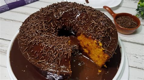 BOLO DE CENOURA FOFINHO NO LIQUIDIFICADOR