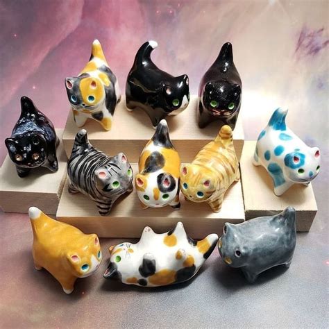 Love In Pottery On Instagram Lovely Ceramic Kitties By Dragonstarart