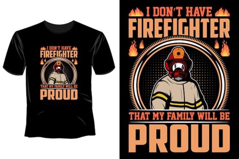 Premium Vector Firefighter T Shirt Design