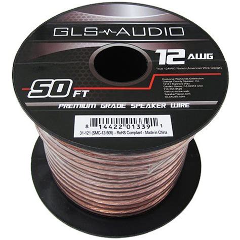 Gls Audio Premium Gauge Feet Speaker Wire True Awg Speaker