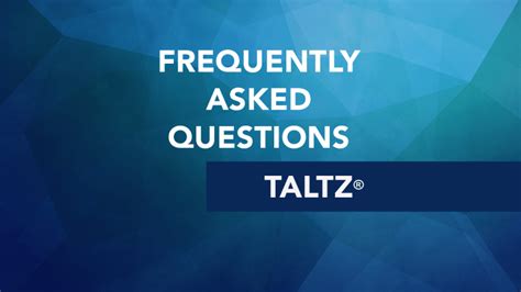 Frequently Asked Questions About Taltz® (Ixekizumab) - The Arthritis Connection