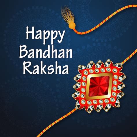 Premium Vector Raksha Bandhan Greeting Card With Design