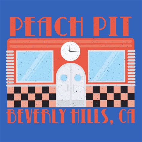 Peach Pit Beverly Hills Ca 90210 Tv Show Apparel Fluffy Crate Fluffycrate