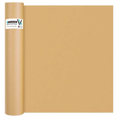 Buy VanhenchBrown Wrapping Paper, Craft Paper, Kraft Paper 17.5"x 1200"(100'), Gift Wrapping ...