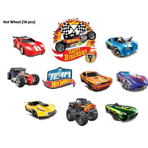 Hot Wheel Cake Topper 10pcs Shopee Philippines